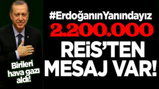 Cumhurbaşkanı Erdoğan'dan #ErdoğanınYanındayız etiketine destek