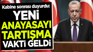 Cumhurbaşkanı Erdoğan'dan 'yeni anayasa' açıklaması