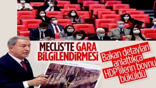 Hulusi Akar, Meclis'te Gara bilgilendirmesi yaptı