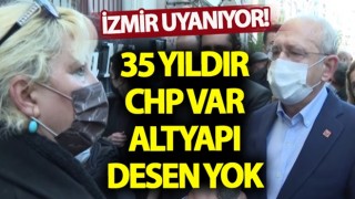 İzmirli kadın esnaftan Kemal Kılıçdaroğlu'na altyapı tepkisi!