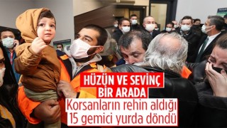 Kaçırılan 15 gemici İstanbul'a ulaştı