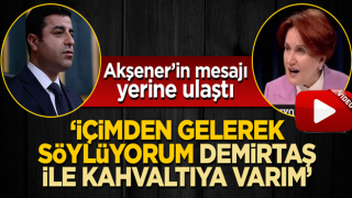 Meral Akşener’in mesajı yerine ulaştı! ‘İçimden gelerek söylüyorum Demirtaş ile kahvaltıya varım’