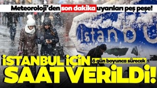 Meteoroloji'den İstanbul için peş peşe kar yağışı uyarıları! İstanbul'a kar yağışı için saat verildi, 6 gün sürecek