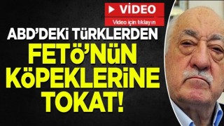 ABD'deki Türklerden FETÖ'nün itlerine tokat: Stop Gülen, PKK, PYD, YPG