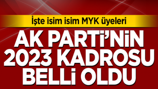 AK Parti'de MYK belli oldu