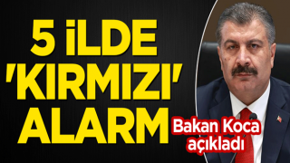 Bakan Koca açıkladı! 5 ilde 'kırmızı' alarm