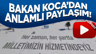 Bakan Koca'dan 'evde sağlık hizmeti' paylaşımı