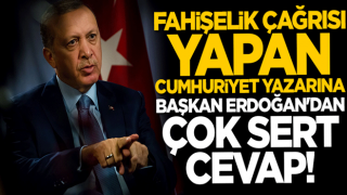 Başkan Erdoğan'dan Cumhuriyet yazarına sert tepki: Böyle ahlaksızlık olur mu?