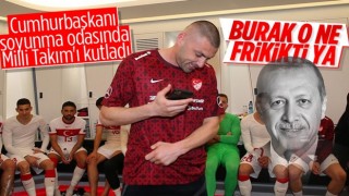 Cumhurbaşkanı Erdoğan A Milli Fubol Takımı'nı tebrik etti