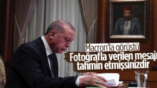 Cumhurbaşkanı Erdoğan, Macron'la görüştü