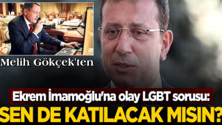 İBB ekrem'e olay LGBT sorusu: ''Sen de katılacak mısın?''