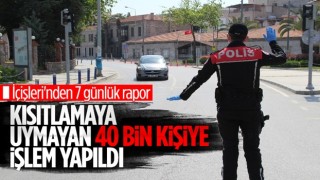 İçişleri Bakanlığı: 39 bin 604 kişiye kısıtlamada ceza kesildi