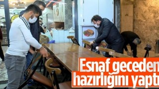 İstanbul'da restoranlar geceden hazırlık yaptı