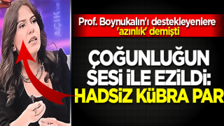 Kübra Par, Prof. Boynukalın'ı destekleyenlere 'azınlık' demişti: Çoğunluğun sesi ile ezildi!