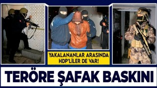 Terör yuvalarına sabah operasyonu! Çok sayıda HDP'li gözaltına alındı