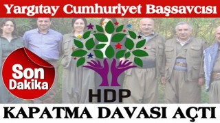 Son dakika: Yargıtay Cumhuriyet Başsavcısı Bekir Şahin HDP'nin kapatılması istemiyle AYM'ye dava açtı .