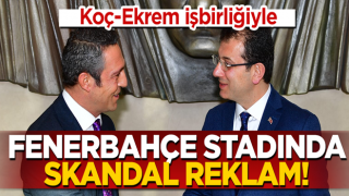 Ali ile Ekrem'in işbirliğiyle Fenerbahçe stadında skandal Kanal İstanbul reklamı!