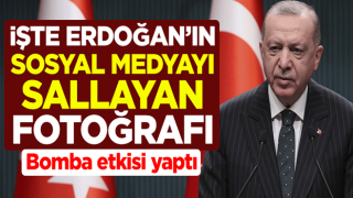 Bomba etkisi yaptı! İşte Cumhurbaşkanı Erdoğan'ın sosyal medyayı sallayan fotoğrafı