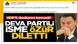 DEVA Partili isim HDP'yi kızdırdı! Apar topar sildirdiler