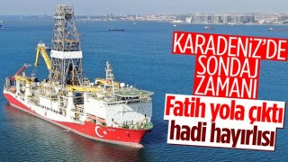 Fatih sondaj gemisi yeni kuyuları araştırmak için açıldı