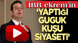 İBB ekrem'in icraatleri ancak bu kadar güzel değerlendirilirdi: ''Yaptığı Guguk kuşu siyaseti''