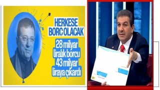 Tevfik Göksu, Ekrem İ. yönetiminde İBB'nin yaptığı borcu açıkladı