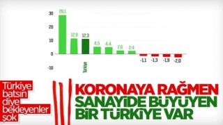 Mart ayı sanayi ve üretim endeksi yıllık bazda yüzde 16,6 yükseldi