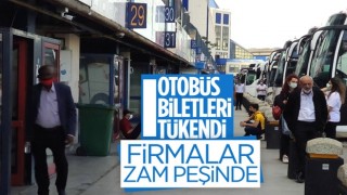 Otobüs biletleri satışı yüzde 100'e ulaştı