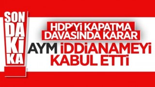 AYM, HDP iddianamesini kabul etti