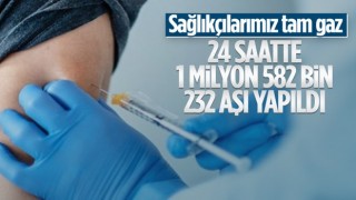 Günlük aşı rekoru kırıldı