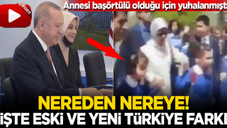 Nereden nereye! İşte eski ve yeni Türkiye farkı... Annesi başörtülü olduğu için yuhalanmıştı