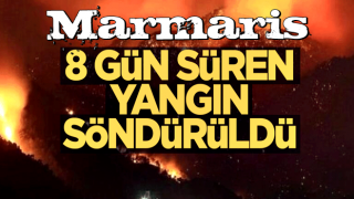 8 gün süren yangın son buldu