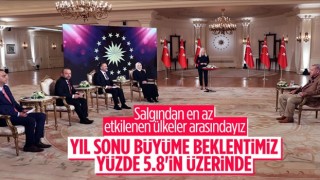 Başkan Erdoğan: Yıl sonu büyüme beklentimiz yüzde 5.8'in üzerinde