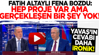 Fatih Altaylı Mansur Yavaş'ı bozdu: Projeler var ama gerçekleşen şey pek az