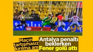 Fenerbahçe-Antalyaspor maçında tartışmalı penaltı pozisyonu