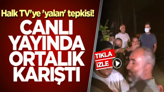 Halk TV'ye 'yalan' tepkisi! Canlı yayında ortalık karıştı