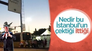 İstanbul'da vatandaşlardan otobüs arızasına tepki