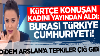 Kürtçe konuşan kadını yayından alan Didem Arslan Yılmaz'a tepki yağdı