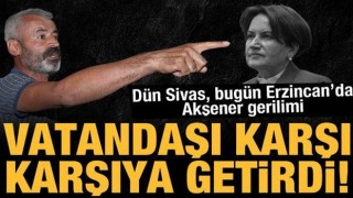 Meral Akşener'in Erzincan gezisinde de ortam gerildi