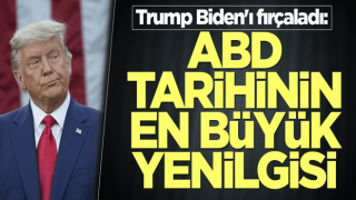 Trump Biden'ı fırçaladı: ABD tarihinin en büyük yenilgisi