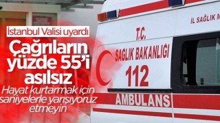 112 Acil Çağrı Merkezine gelen çağrıların yüzde 55'i asılsız