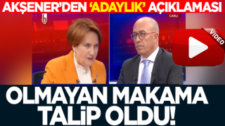 Akşener'den adaylık açıklaması! Olmayan makama talip oldu