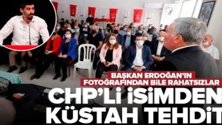 CHP Denizli Gençlik Kolları Başkanı Tugay Odabaşıoğlu'ndan odalarına Başkan Erdoğan'ın fotoğraflarını asanlara densiz tehdit .