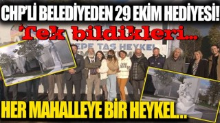 CHP'li Maltepe Belediye'sinden 29 Ekim hediyesi: Her mahalleye heykel