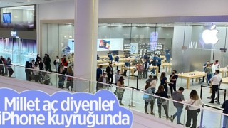 İstanbul'da Apple mağazasında iPhone kuyruğu