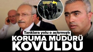 15 Temmuz gecesi darbecilerin kullandığı tanklara yolu açtıran koruma müdürü kovuldu .