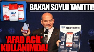 Bakan Soylu AFAD'ın mobil uygulamasını tanıttı