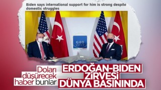 Cumhurbaşkanı Erdoğan ile Joe Biden arasındaki görüşme dünya basınında