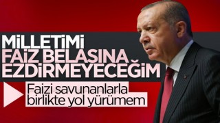 Cumhurbaşkanı Erdoğan'dan faiz konusunda net açıklama