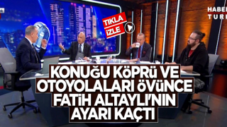 Konuğu köprü ve otoyolları övünce Fatih Altaylı'nın ayarı kaçtı